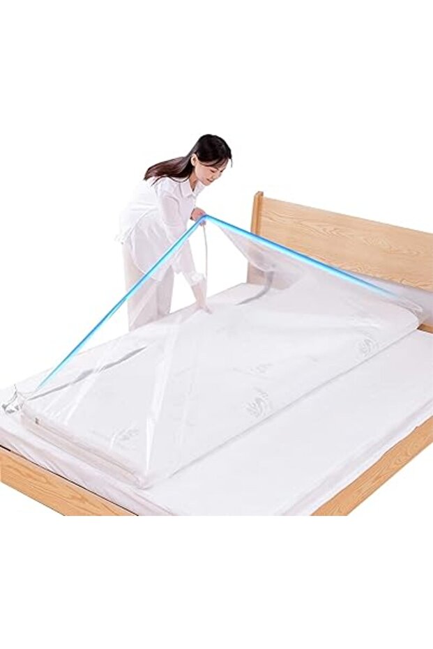 Large Vacuum Storage Bag 220x100cm – Waterproof Zippered Bag for Mattress & Clothes, No Pump Needed