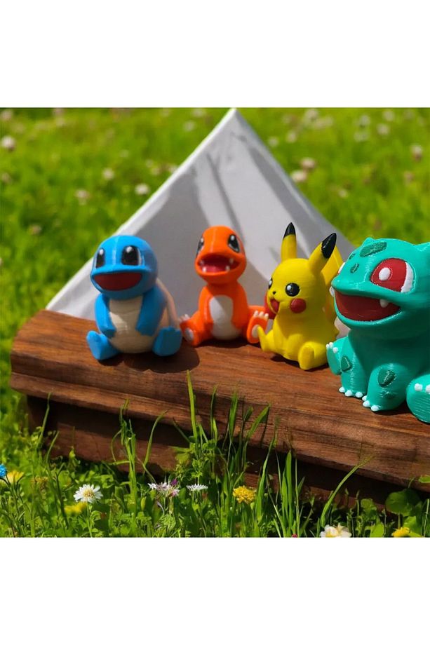 Pokemon Başlangıç Seti Pikachu Bulbasaur Charmander Squirtle - 2