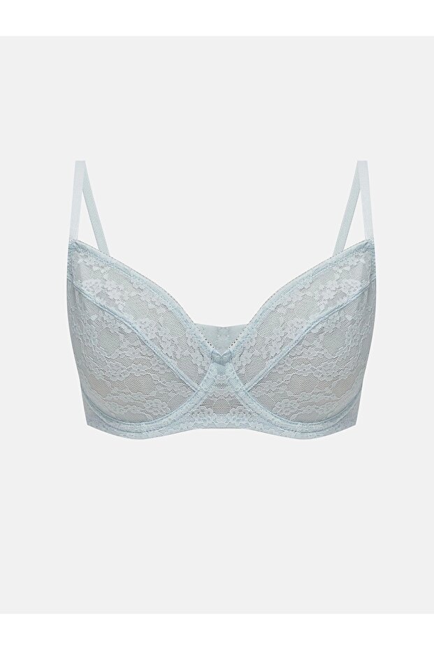 Lcw Dream Blue Underwire Non-Padded Lace T-Shirt Bra