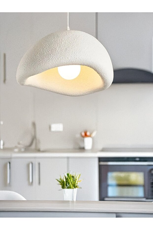 Beton Görünümlü Avize E27 Sarkıt Tekli L8 - 1