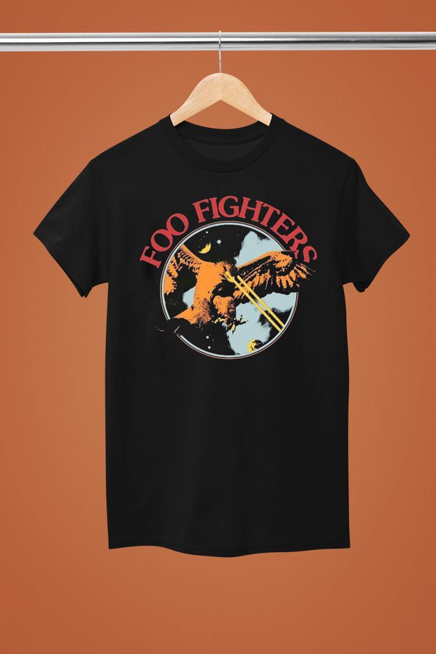 Foo Fighters Printed Cotton Short Sleeve Regular Fit Rock Tshirt