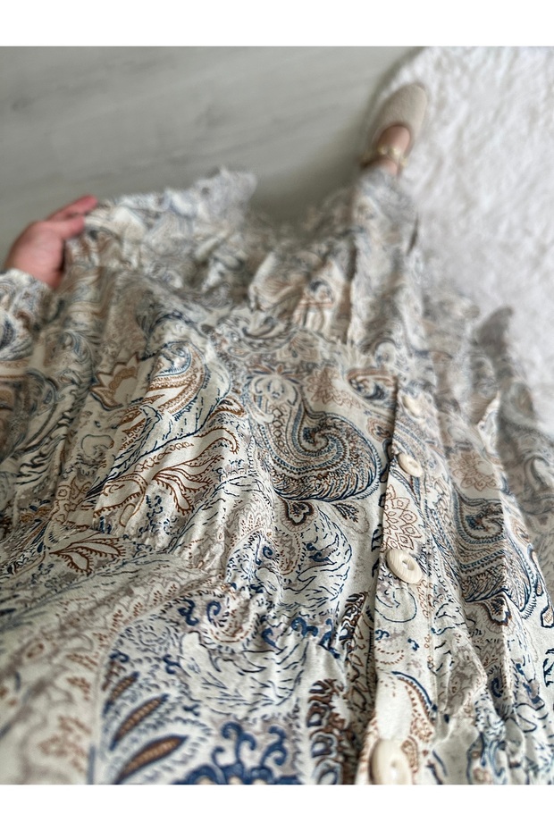 Desenli Mango Elbise - 2