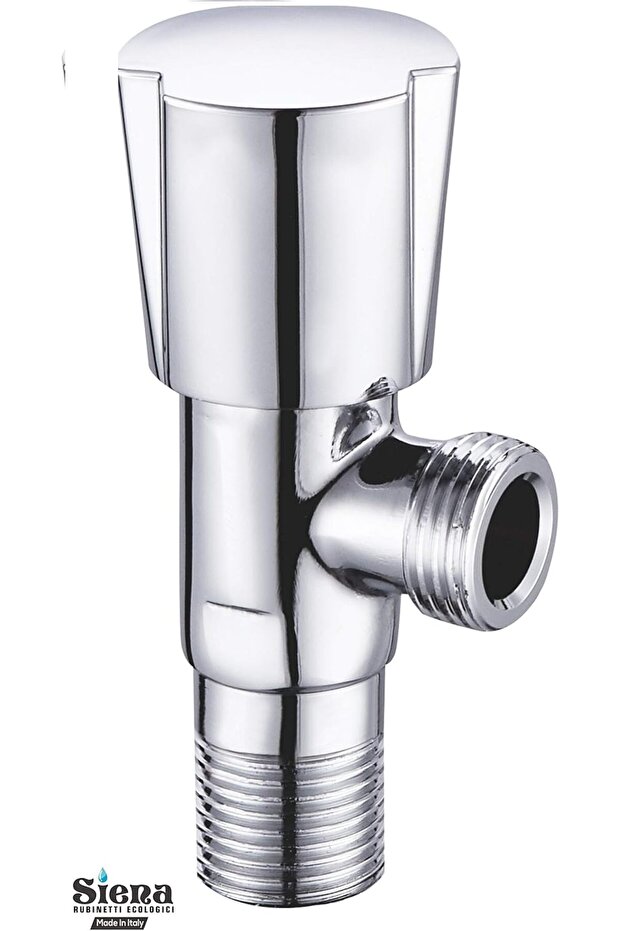Angle valve brass cartridge with wall cover