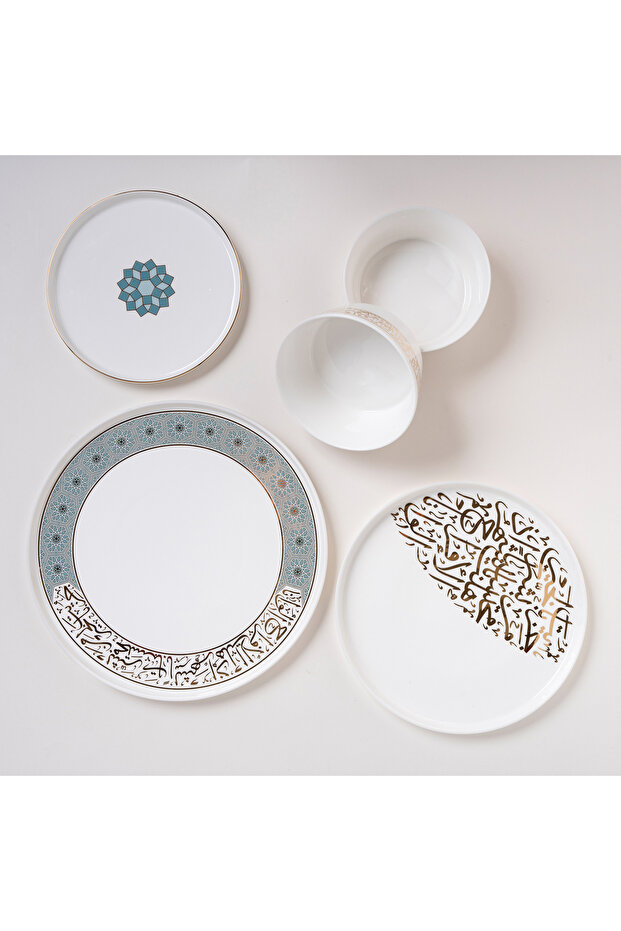 Porcelain Dining Set - 16 Piece - Misk Collection