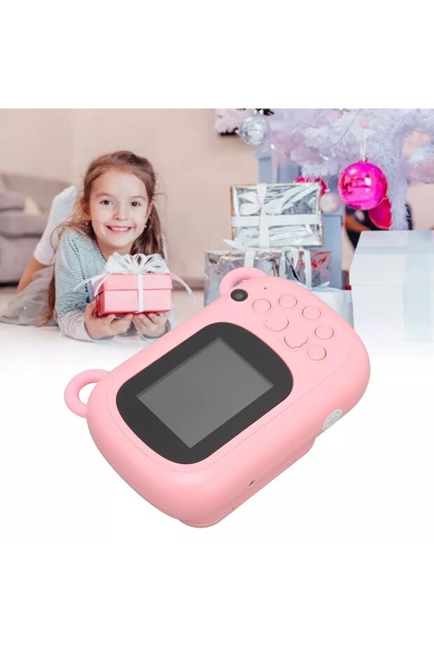 Kids Instant Camera — Front Selfie Camera with Print Function, USB-C, Bluetooth, Rabbit Lov - 3