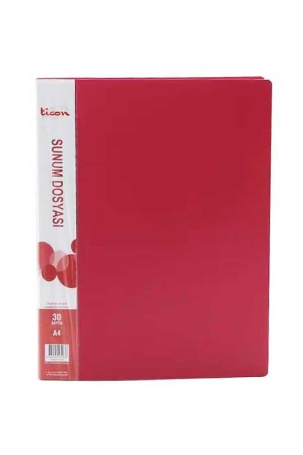 Sunum Dosyası A4 30'lu Kırmızı 1 Adet - 7