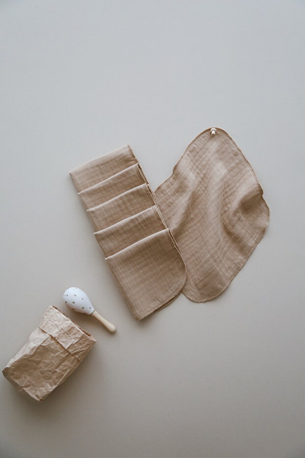 Dery Baby 25*25 4 Layer Muslin Mouth Wipes