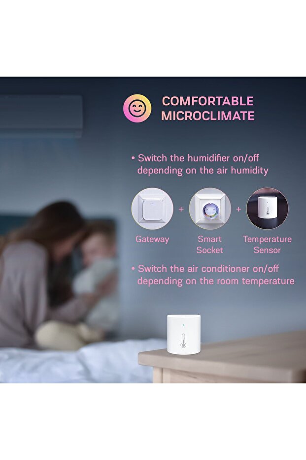 E5 Smart Temperature and Humidity Sensor, ZigBee - 3