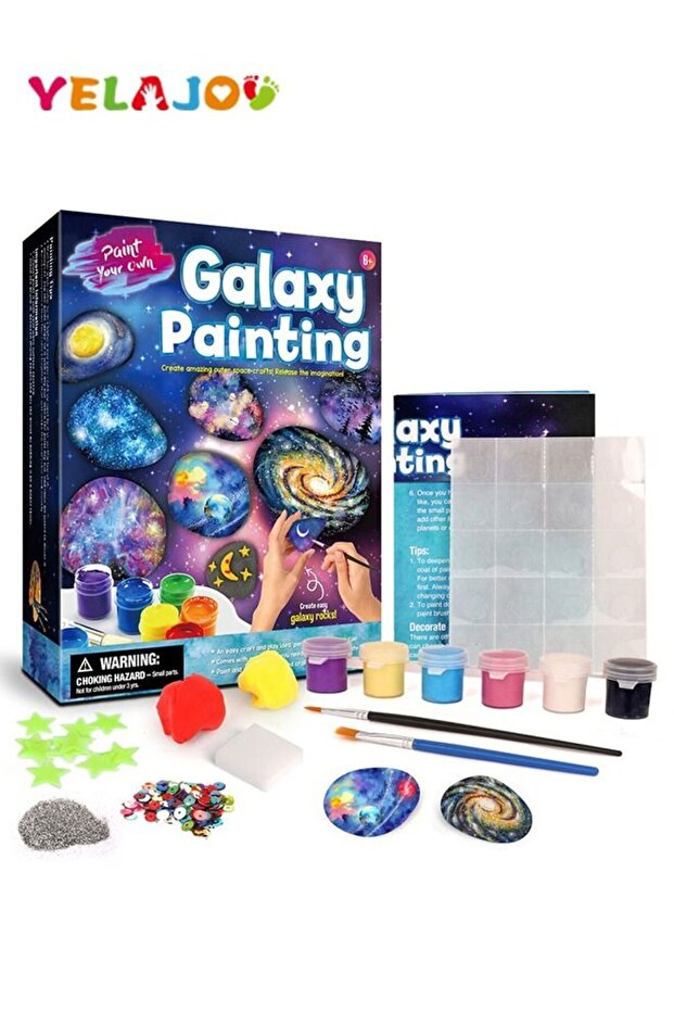 Rock Painting Kit for Kids, Arts & Crafts Set with Rocks & Paints DIY Gift