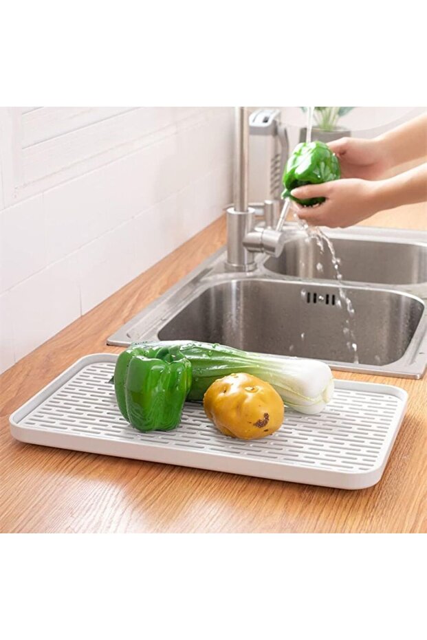 Plastic dish drainer, multifunctional tray, - 3