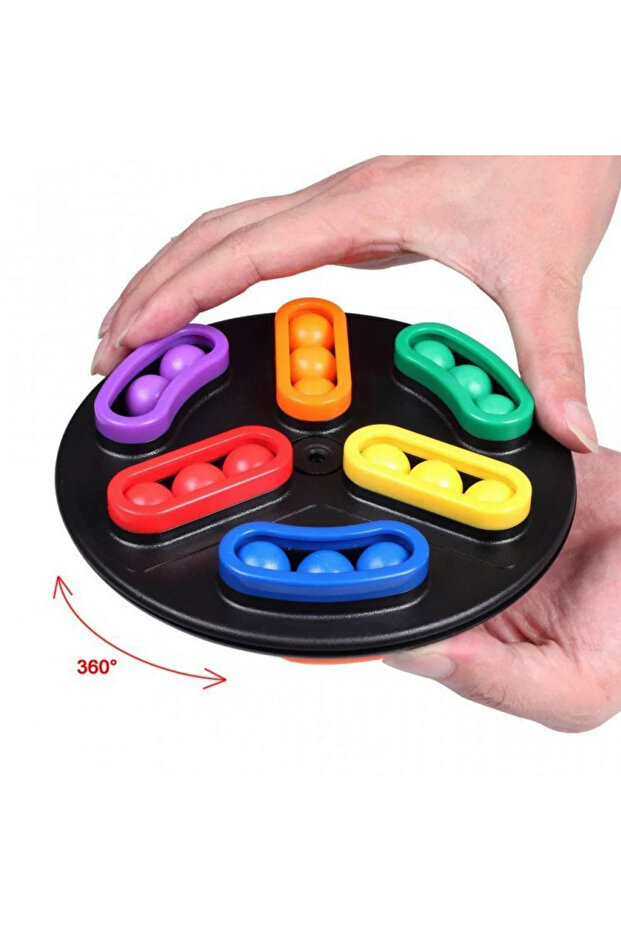 2-sided rotating disk logic game - 1