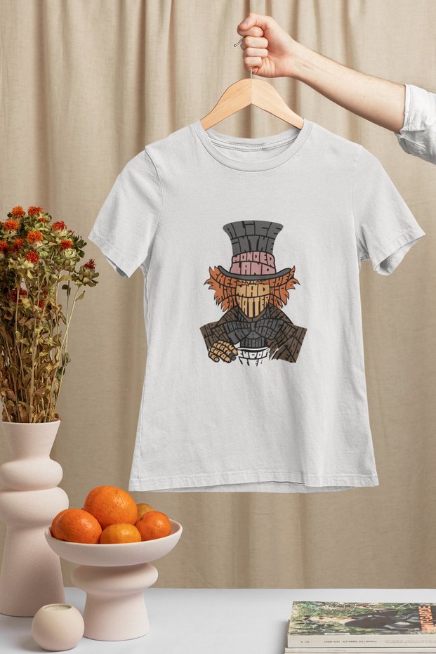 Madhatter Crew Neck 100% Cotton Printed Short Sleeve Children's and Teenage T-Shirt