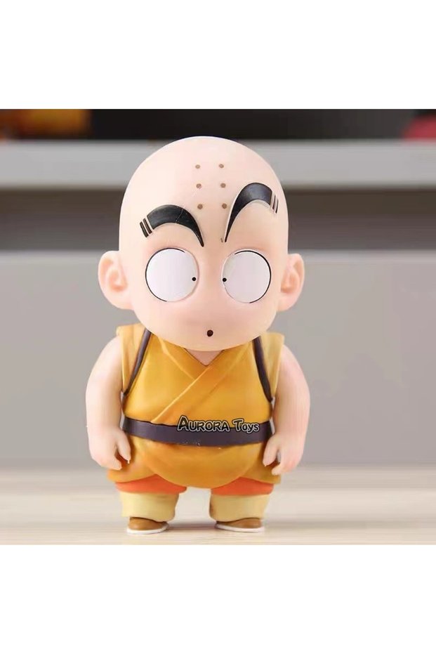 Krillin Anime Dragon Ball Son Goku Anime Figures Krillin Fuguire Childhood Cute Models PVC Statue De