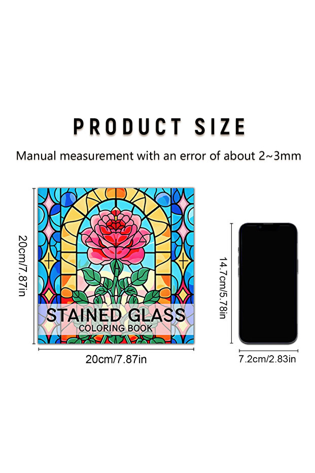 H94 Coloring Book For Adults - Vibrant Flower Designs Reflecting on Glass, Creative and Relaxing Col