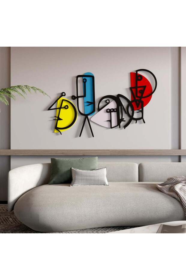 منحوتة ديكور خشبية بتصميم تجريدي