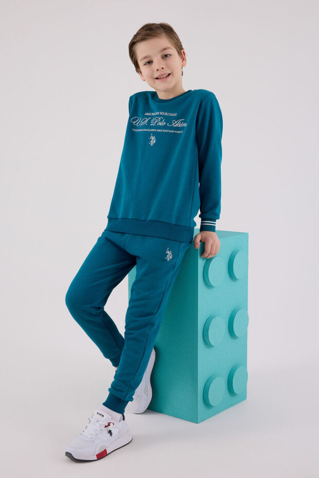 U.S. Polo Assn Boys' Green Tracksuit Set