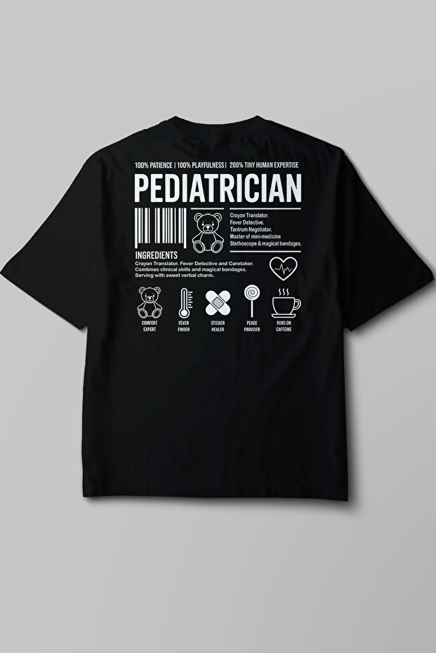 Pediatrician - Oversize T-Shirt Black Unisex