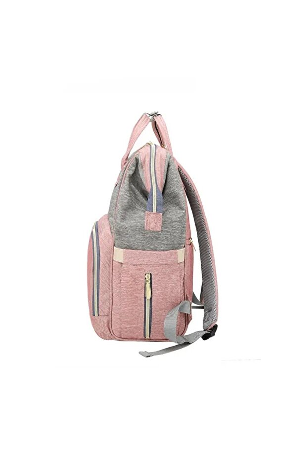 Multifunctional Backpack, Flippy, Waterproof, Pink/Gray - 10