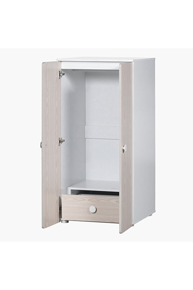 خزانة ملابس فانيلا للأطفال الصغار ببابين - 7