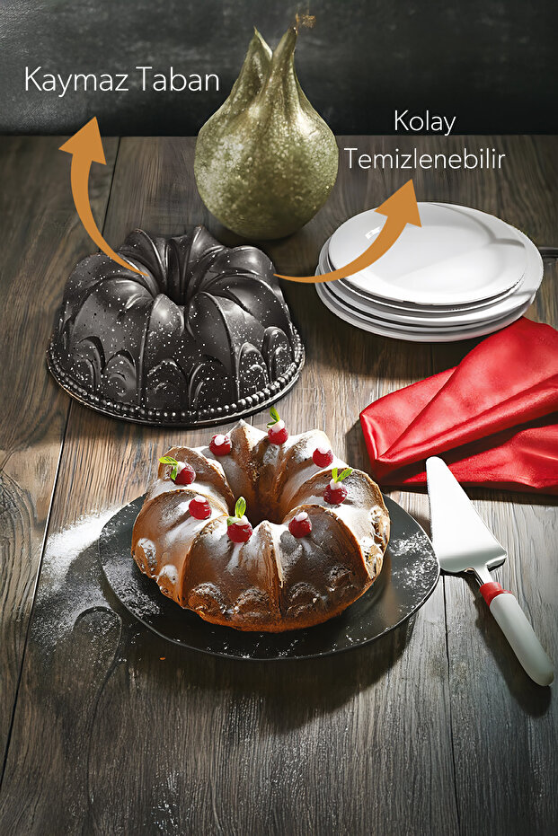 Döküm Taç Kek Kalıbı 23cm - 1