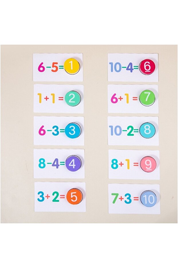 Educational Game – Learn Addition and Subtraction, Wooden Numbers, 46 Boards, Ages 3+, Mult - 2