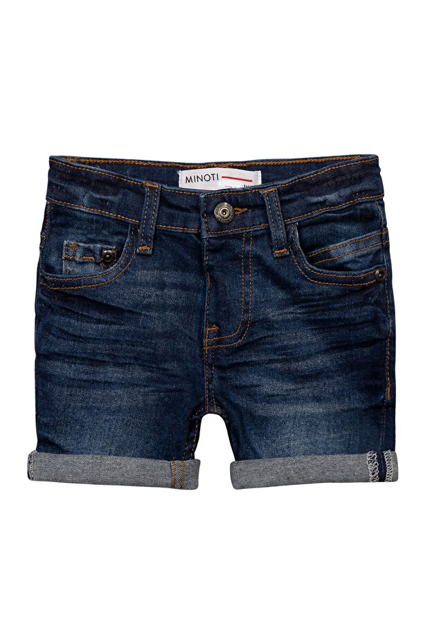 - شورت أساسي - جينز داكن - 1