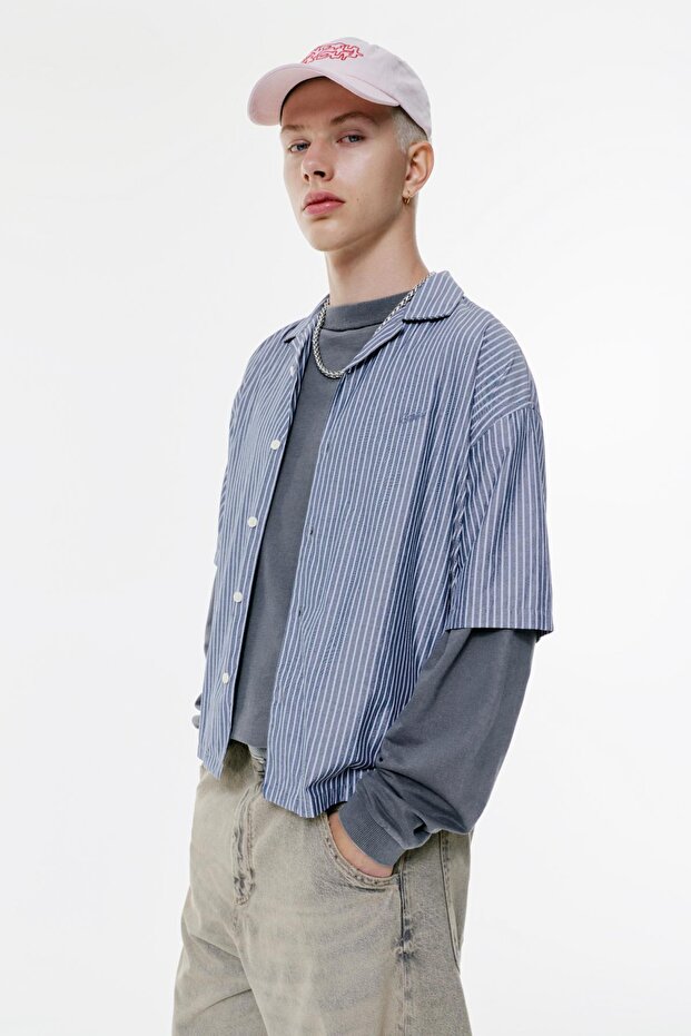 Çizgili STWD gömlek - 1