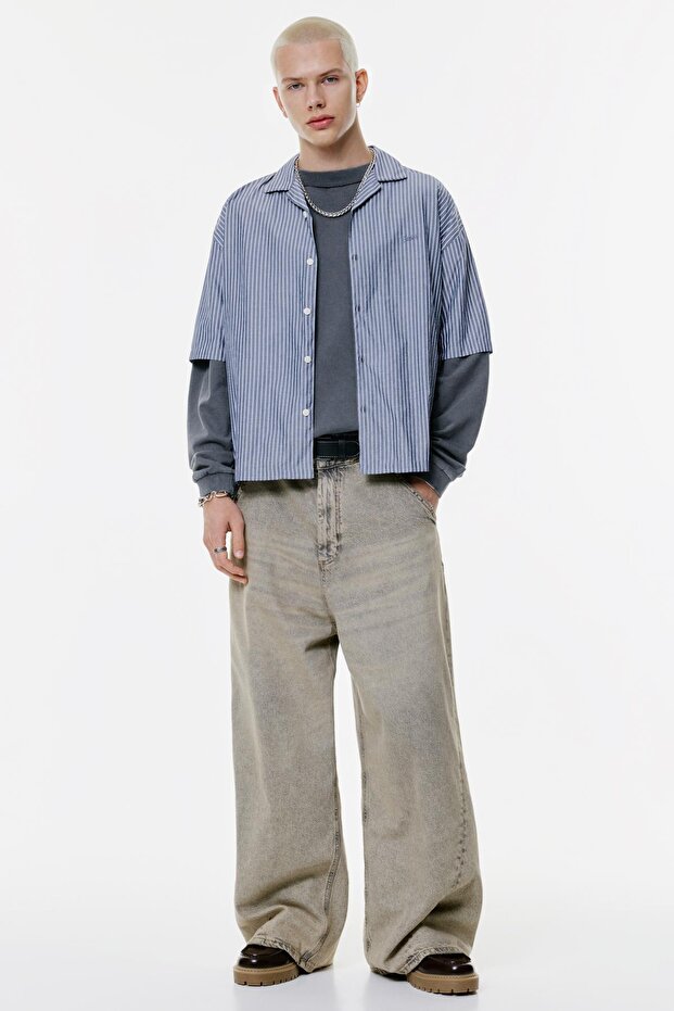 Çizgili STWD gömlek - 3