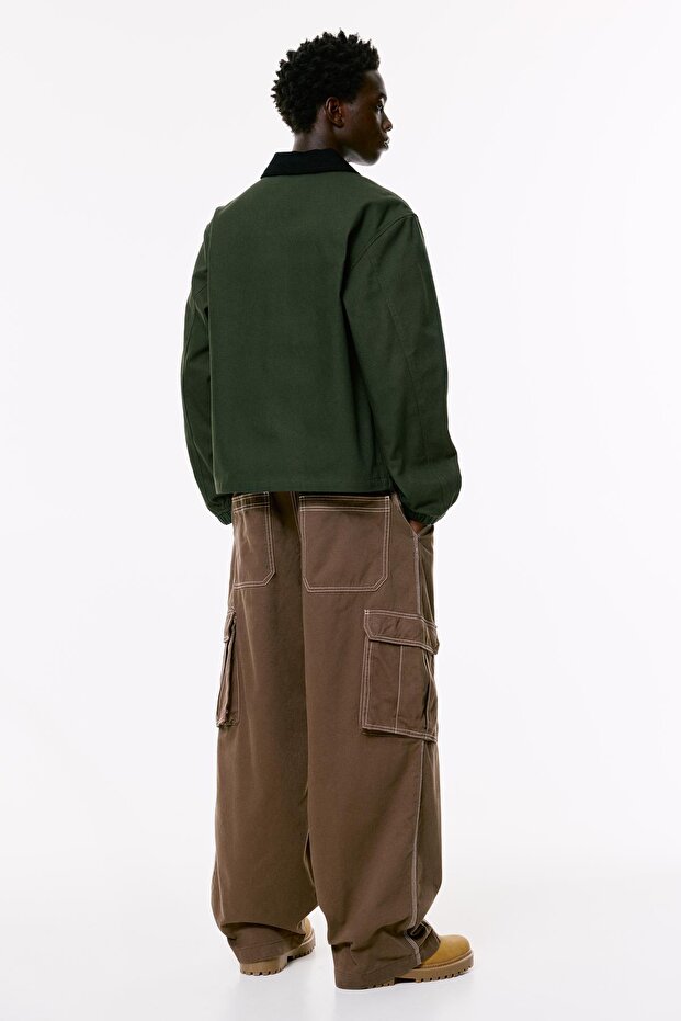 Kadife Yakalı Ceket - 1