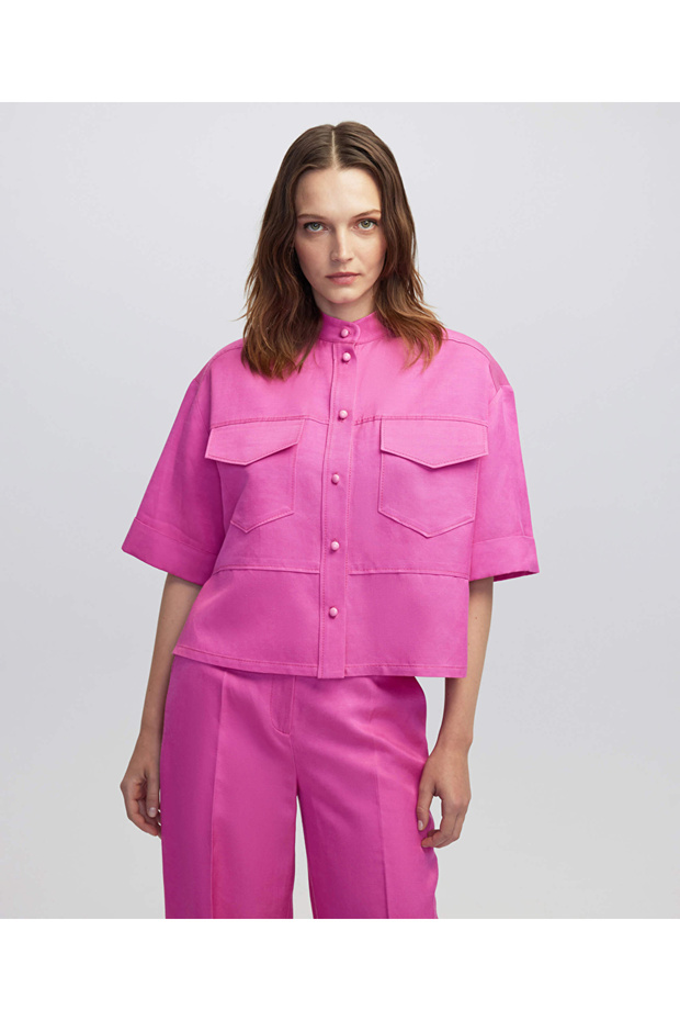 Hakim yaka cepli bluz - 1