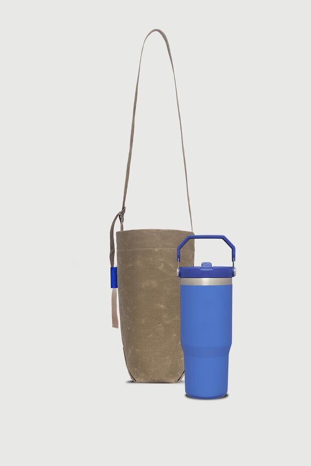 حقيبة الزجاجة باللون البني - 1