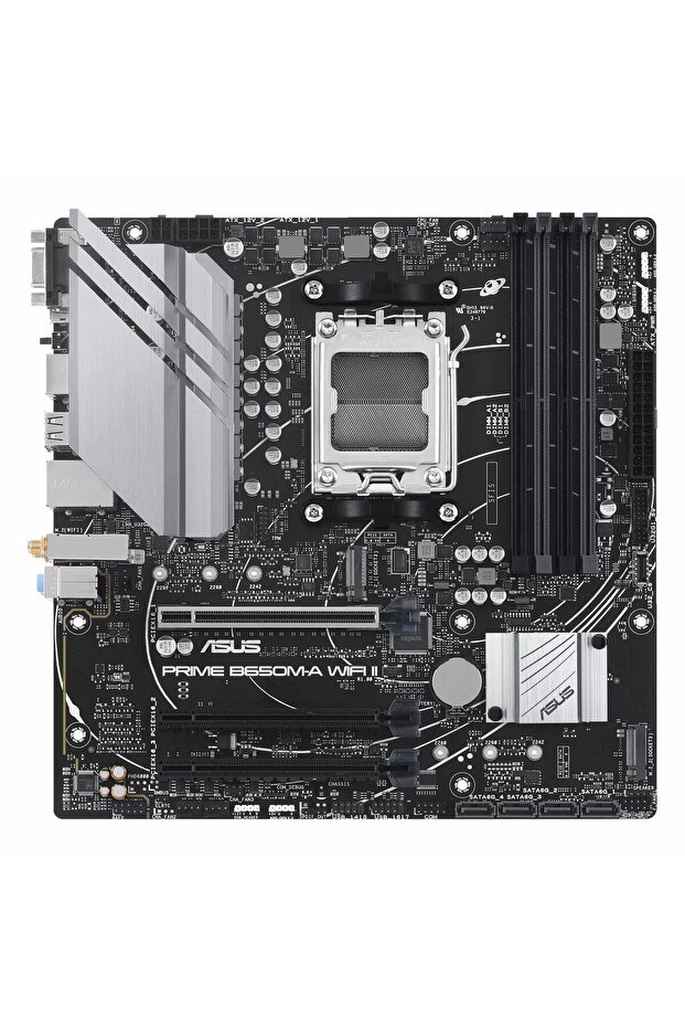Prime B650M-A WiFi II DDR5 (7600MHz)OC M.2 VGA/HDMI/DP PCIe 4.0 AM5 mATX Anakart - 3