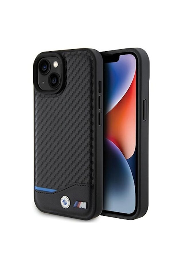 Protective Case for iPhone 15, K51, -leather, Deep Dark - 1