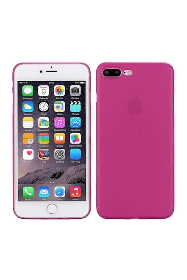 Protective Case for iPhone 7 Plus, Rose/Transparent - 1