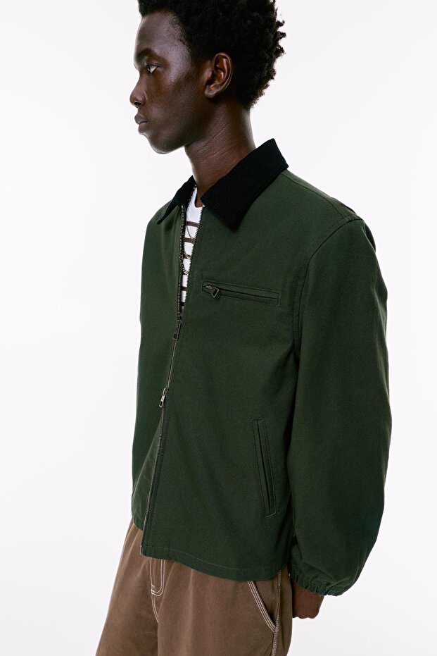 Kadife Yakalı Ceket - 3