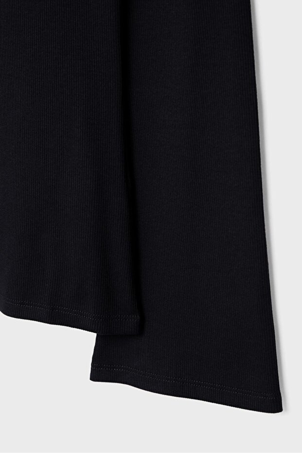 Basic Kloş Kollu Tişört - 7