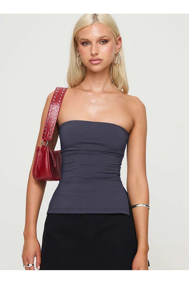Strutter Strapless - Slim Fit Askısız Crop Bluz - 2