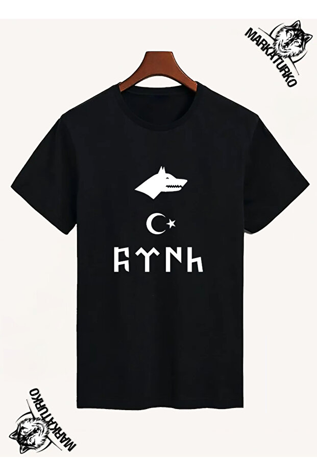 تيشيرت مطبوع بتصميم خاص من TURKISH BOZKURT 9811-11