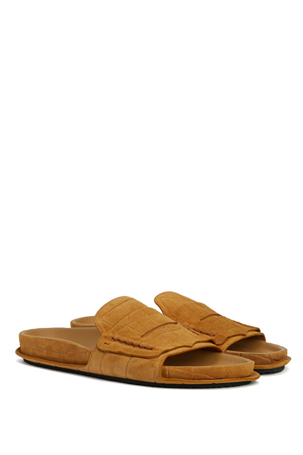 Camel Kadın Deri Terlik - 2