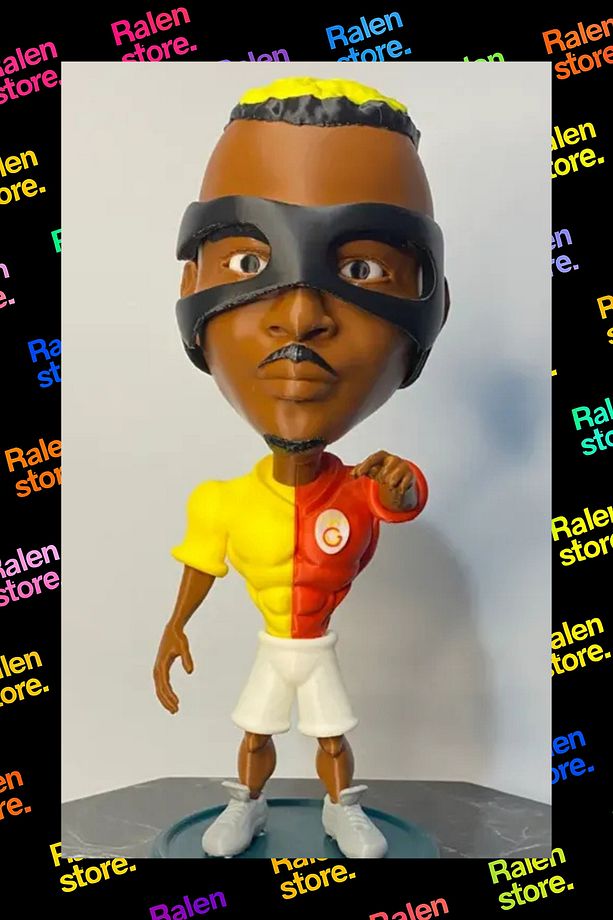 Viktor Osimhen Figürü – Yüksek Kalite 3D Baskı - Futbolcu Heykeli - Figür - 2