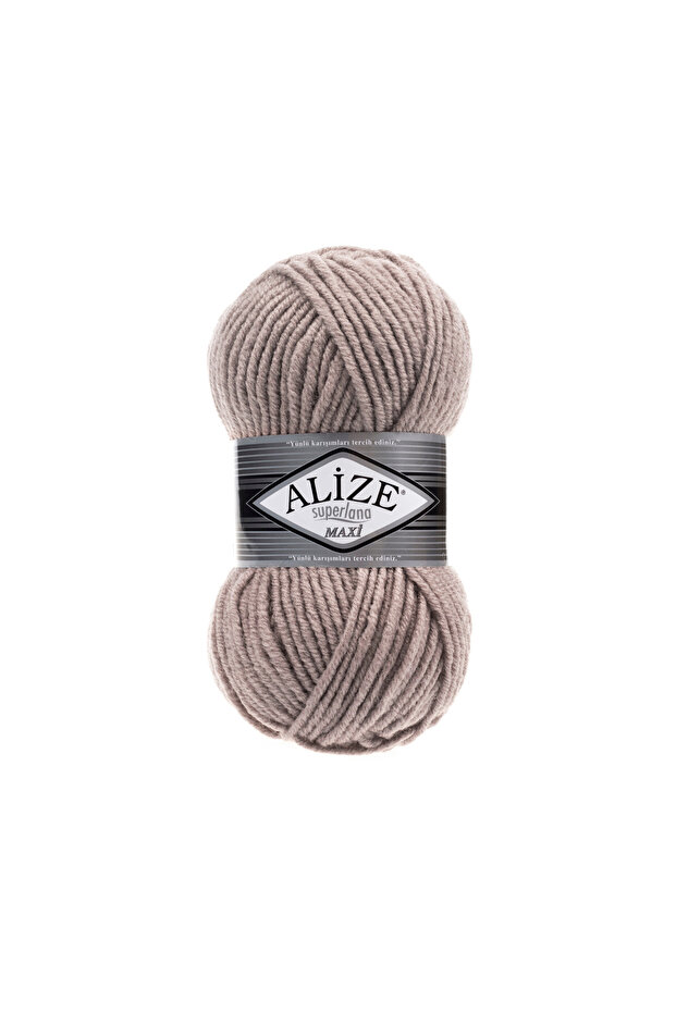 Superlana Maxi Hand Knitting Yarn 100g – 75% Acrylic 25% Wool – Color No: 541 - Mink