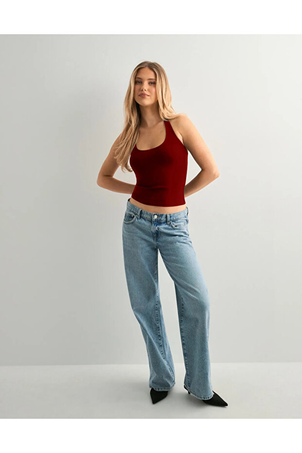 Къс топ с деколте тип халф - 2