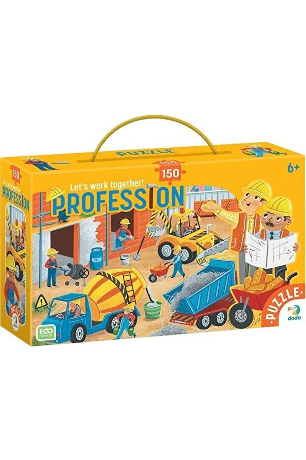 Puzzle 150 Profesii. Muncitori în construcții - 3