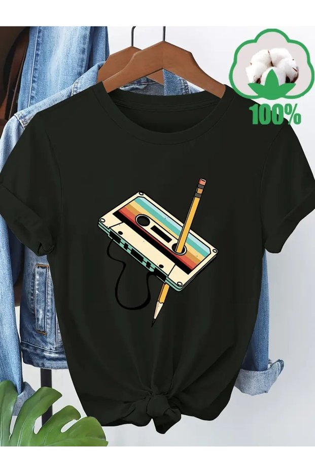 Nostalgia New Season Product Modern Design Custom Print Women's Unisex Oversize Crew Neck T-Shirt