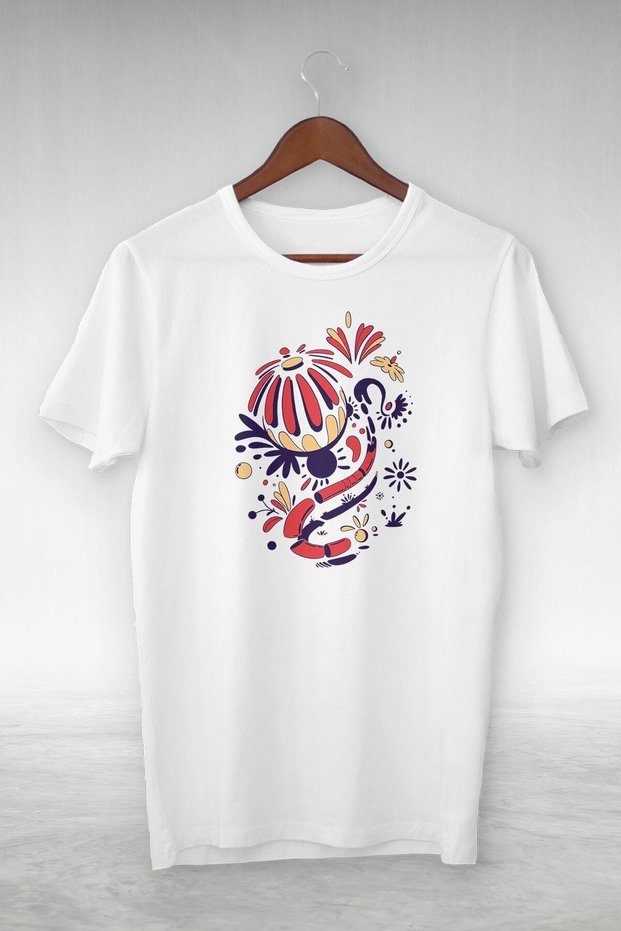 Unisex Stylish Comfortable Oversize Cotton Crew Neck T-Shirt with Special Design Code 32645