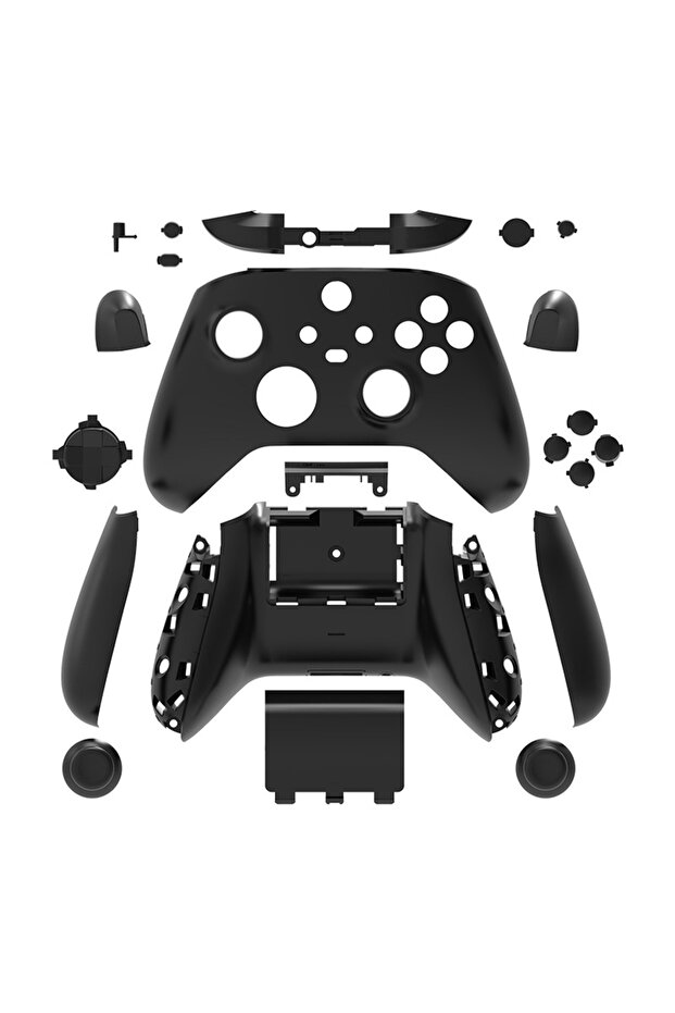 غطاء بديل لوحدة تحكم DATA FROG باللون الأسود لغطاء لوحة التحكم لجهاز Xbox Series S لجهاز X