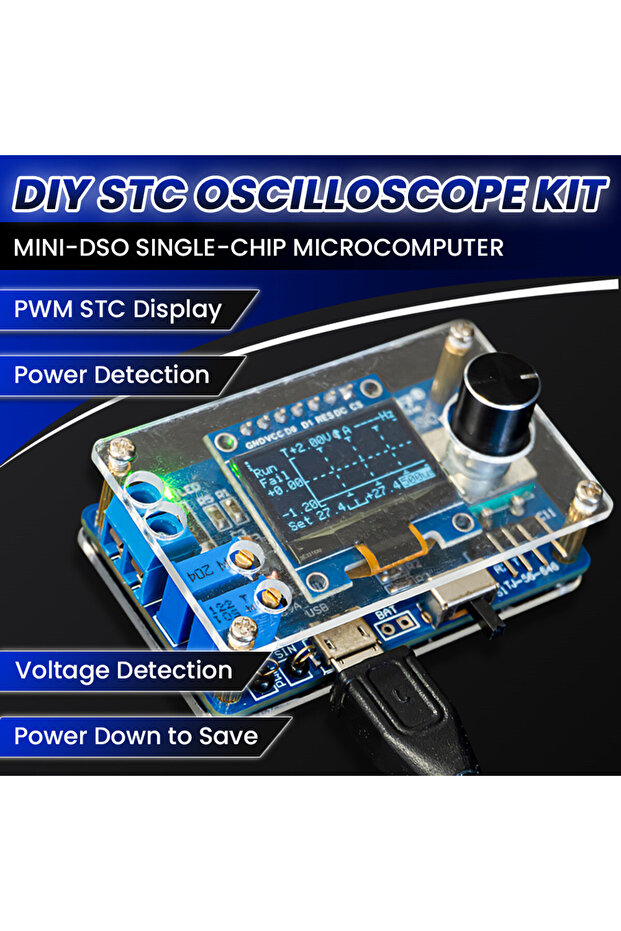 مجموعة أدوات إلكترونية صغيرة DIY من STC8K8A MCU مع مشروع لحام OLED مقاس 0.96 بوصة DIY...