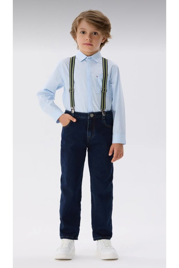 Boys' 6–15 Years Relaxed Fit Jean Pants – Straight Tube Leg, Straight Fit