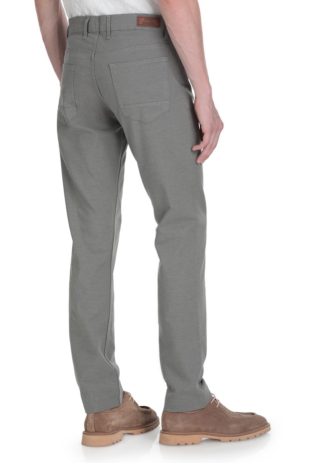 Haki Regular Fit Pamuklu 5 Cep Kanvas Pantolon - 5