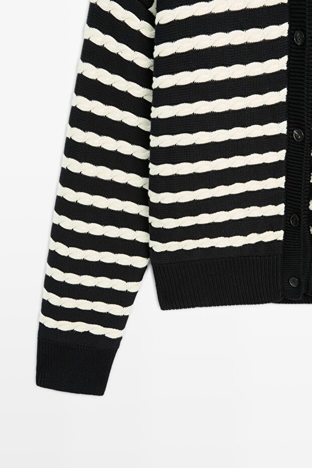 %100 pamuklu denizci triko hırka - 7